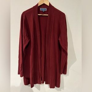 Maroon cardigan